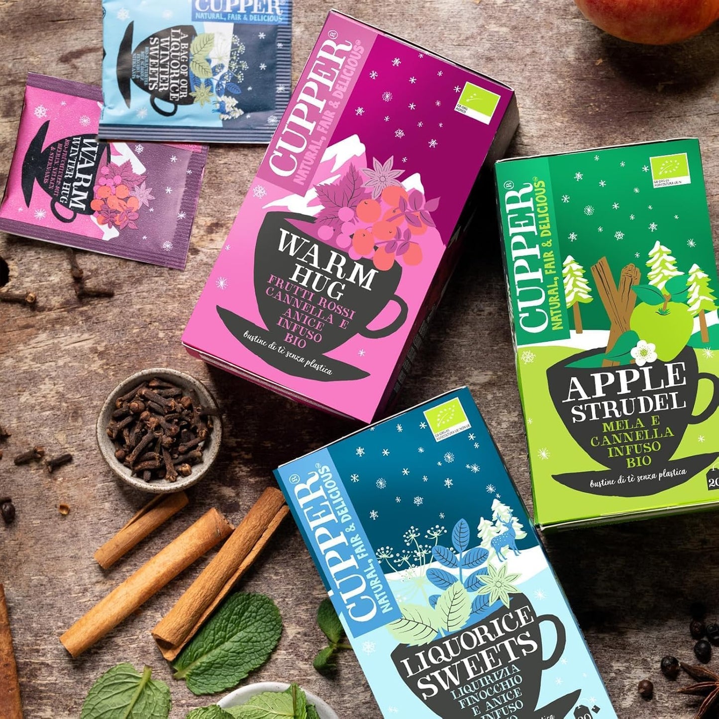 Infusion bio à la réglisse d'hiver, 20 sachets de thé