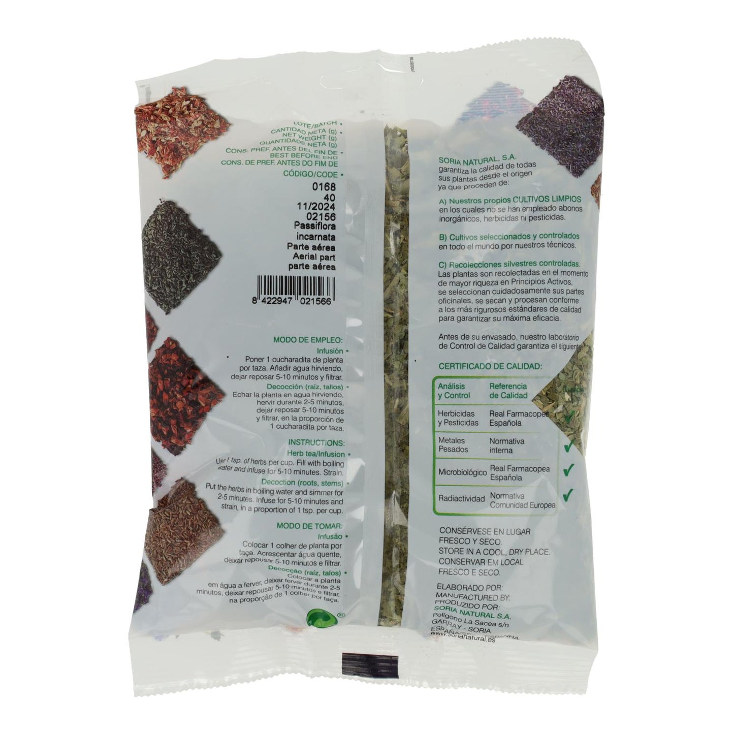 Passiebloem Soria Natural, 40 g