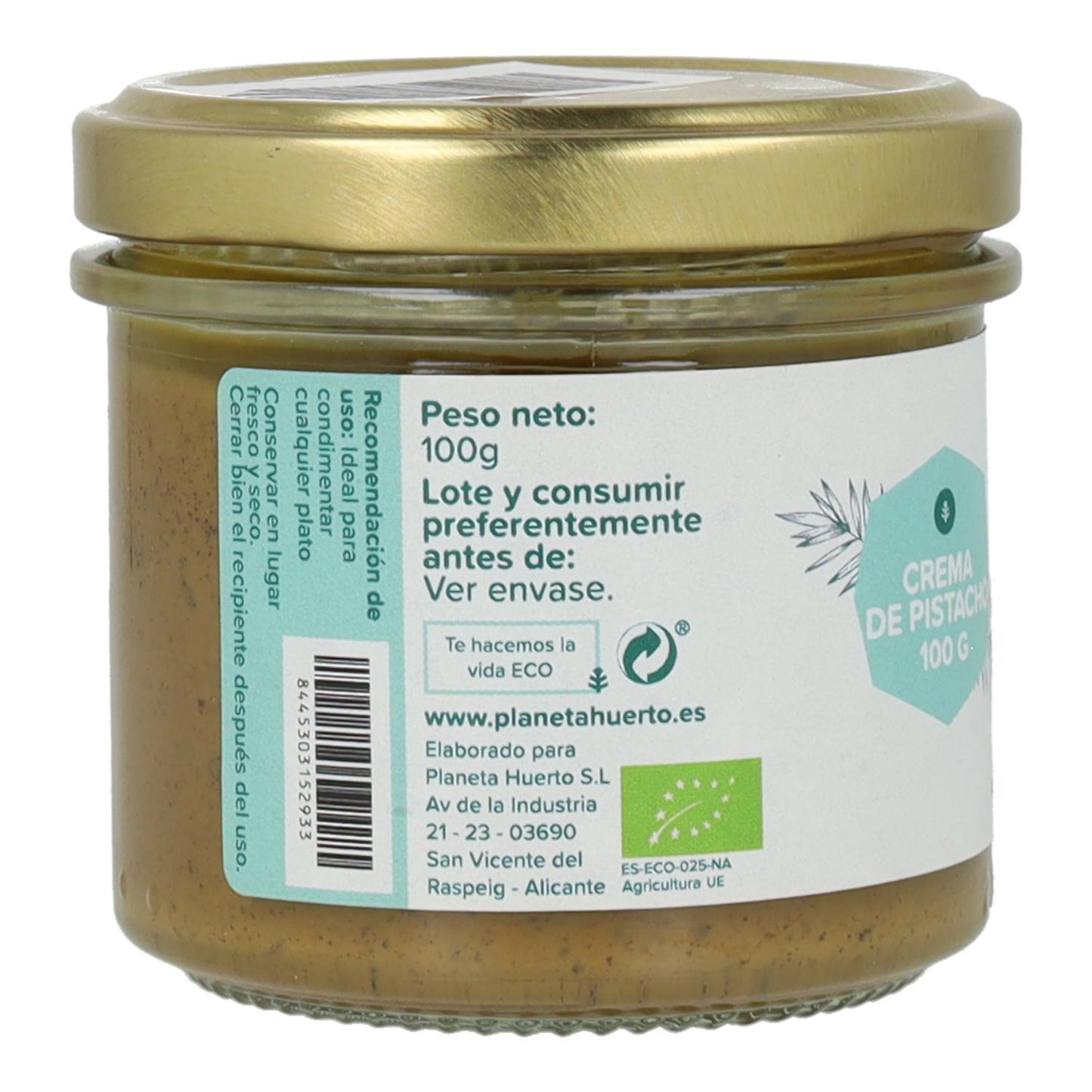Krem pistacjowy 100% ECO Planeta Huerto 100 g