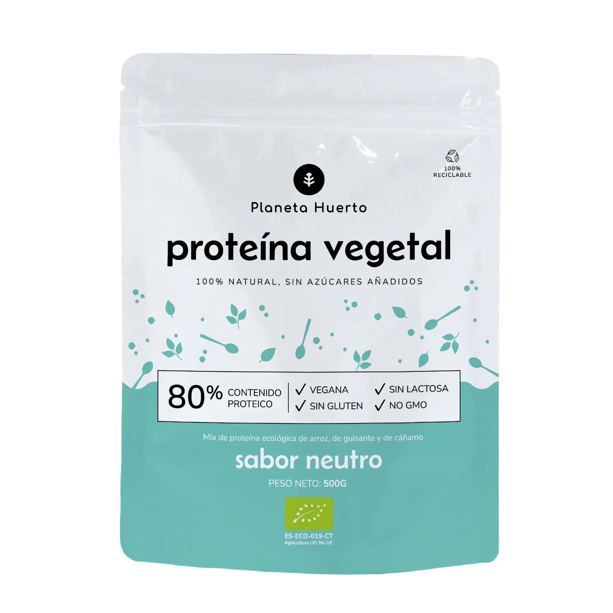 Proteine vegetali neutre ECO 80% Planeta Huerto 500 g