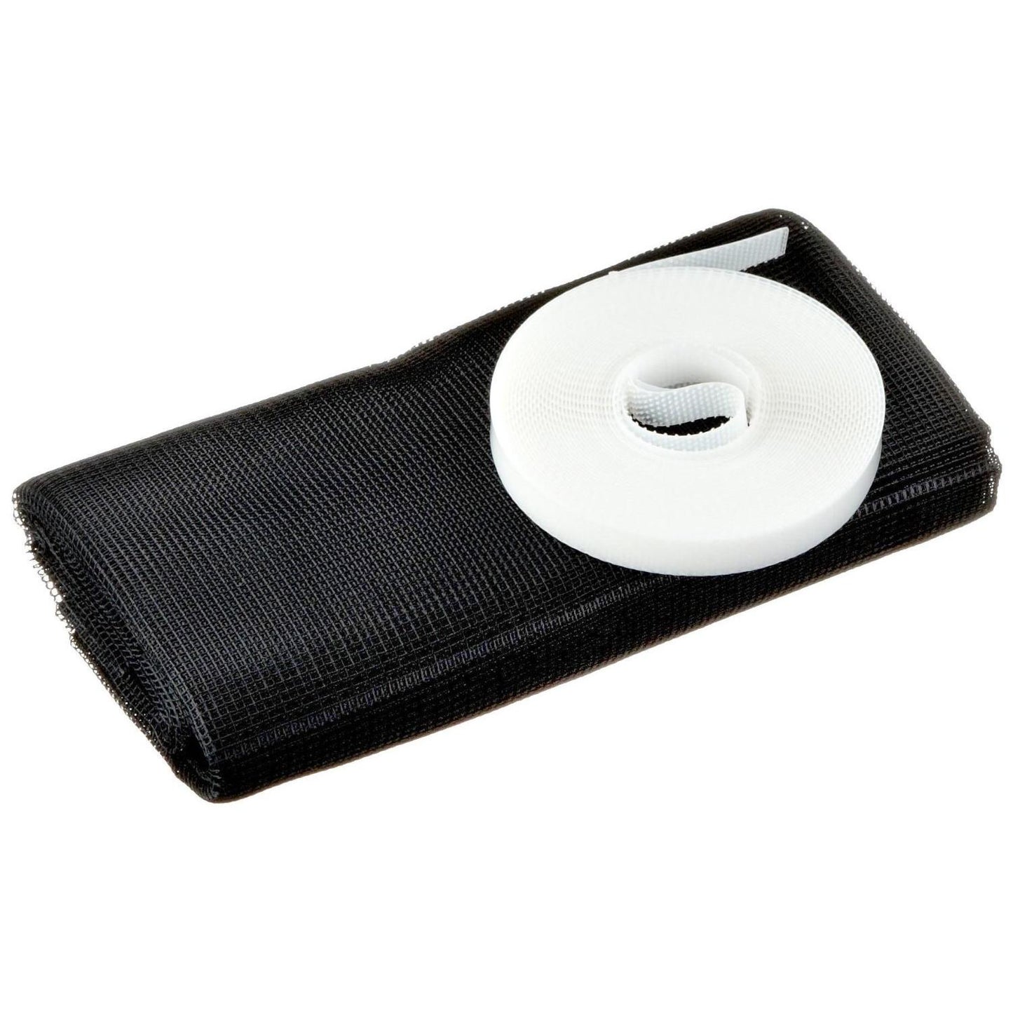 Fliegengitter für Fenster Standard schwarz 1,3 m x 1,5 m Tesa