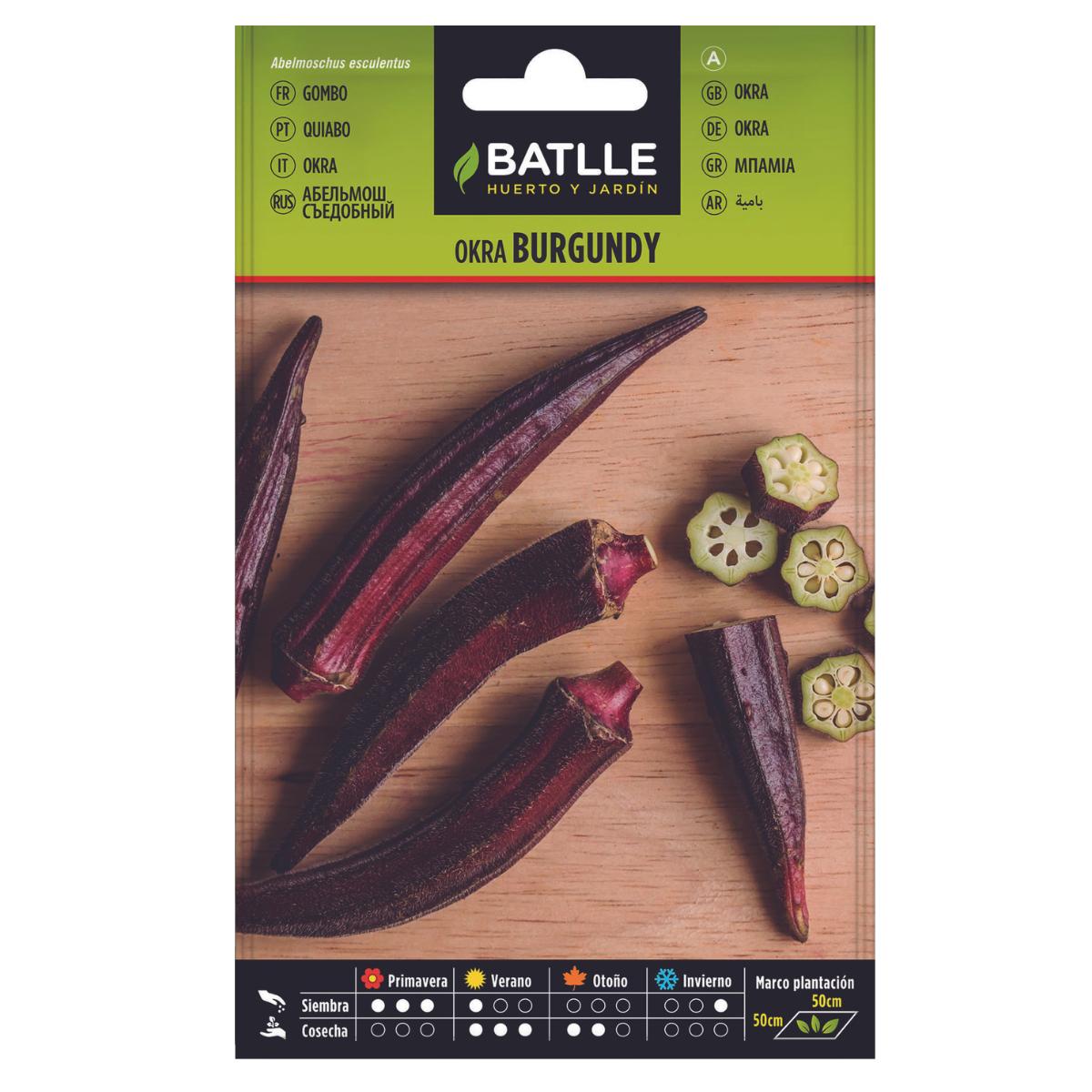 Semi di Okra Burgundy Batlle