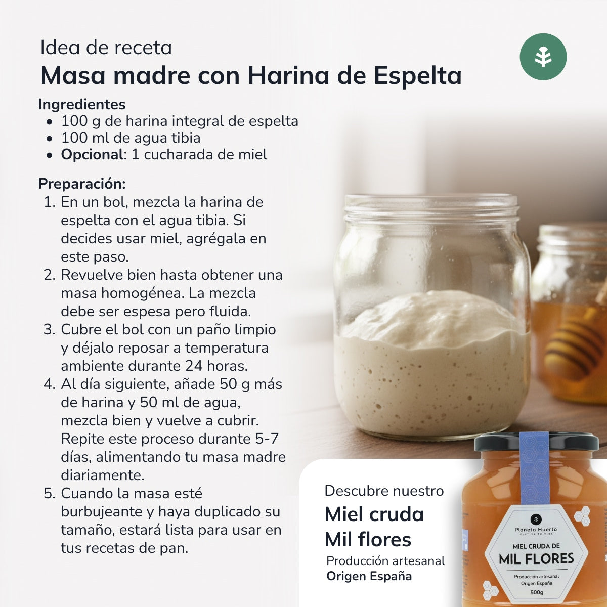 Farina integrale di farro Eco Planeta Huerto 800 g