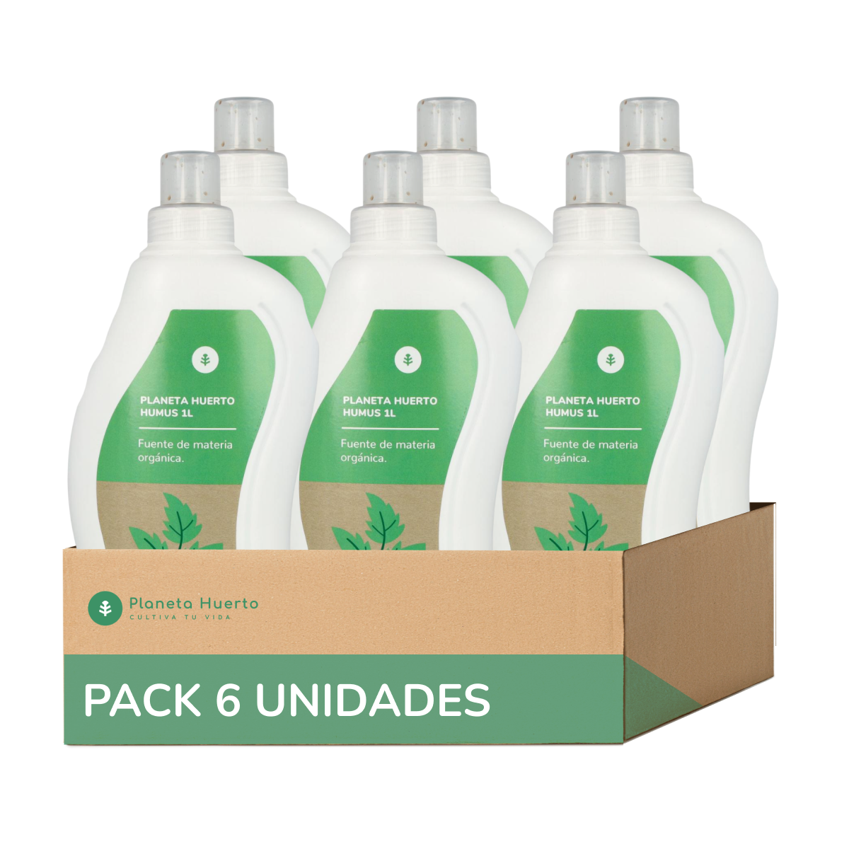 Pak 6xNatuurlijke Vloeibare Humus Planeet Moestuin 1 Liter