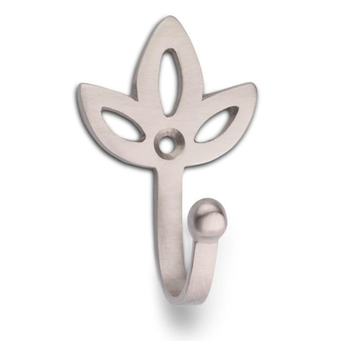 Klädhängare i mässing, tulpanformad, satinerad mässing