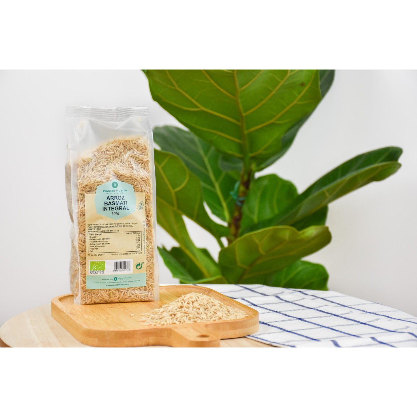 Wholemeal Basmati Rice ECO Planeta Huerto 500 g