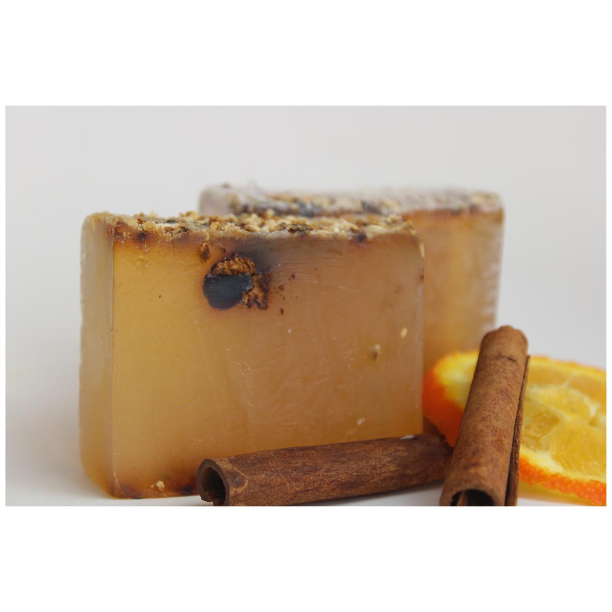 Savon naturel à la glycérine cannelle et écorce d'orange 100 g