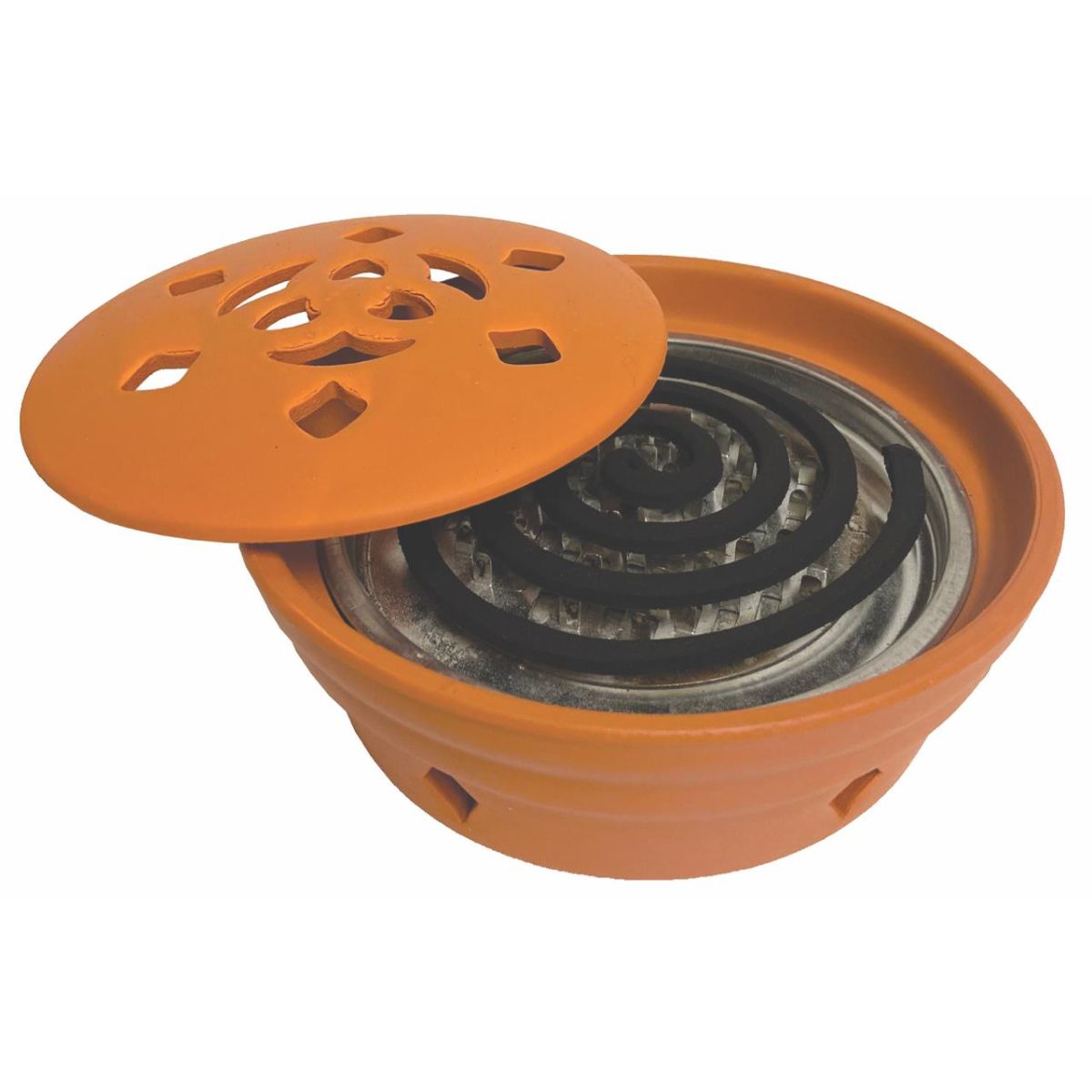 Citronella-muggenspiraal met terracotta houder 6 stuks Roura