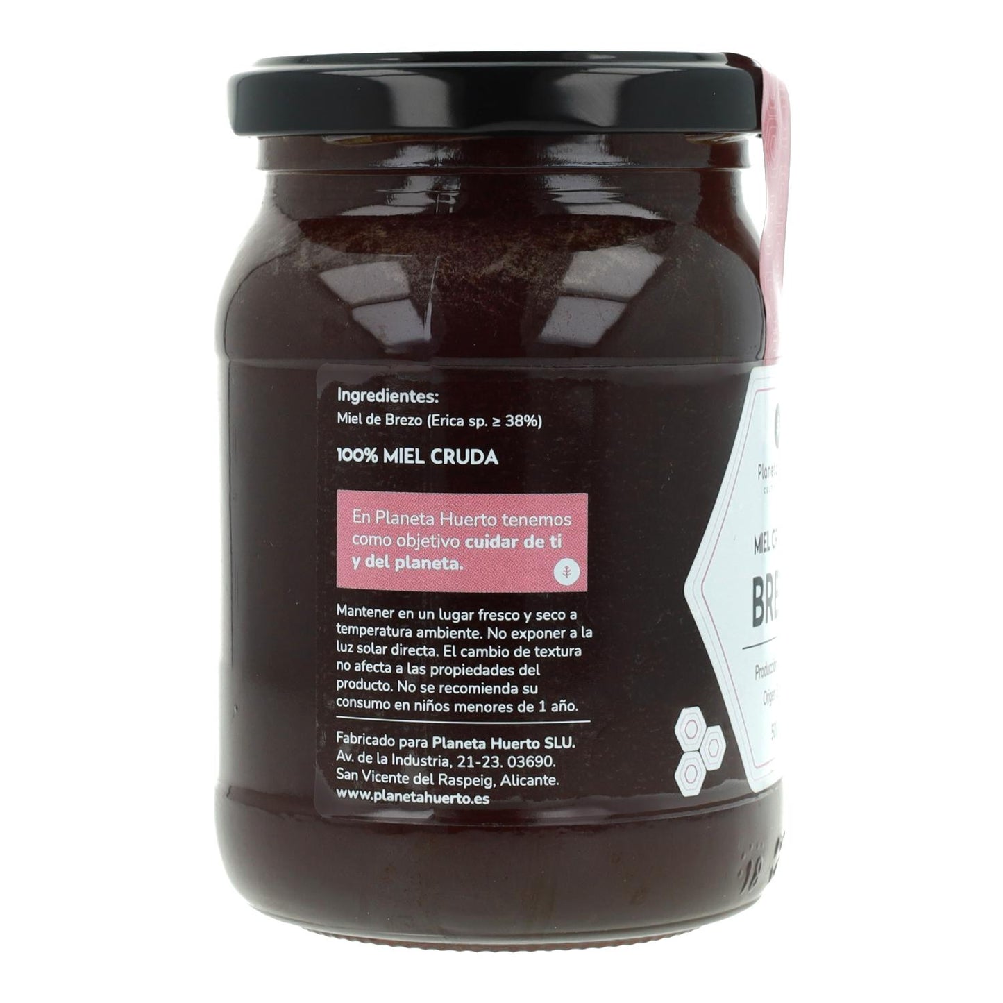 Rå ljunghonung Planeta Huerto 500 g