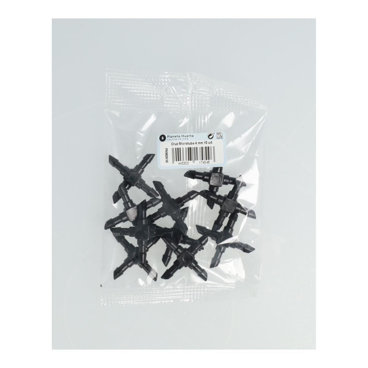 Microbuisjes kruis 4 mm Planeta Huerto 10 stuks