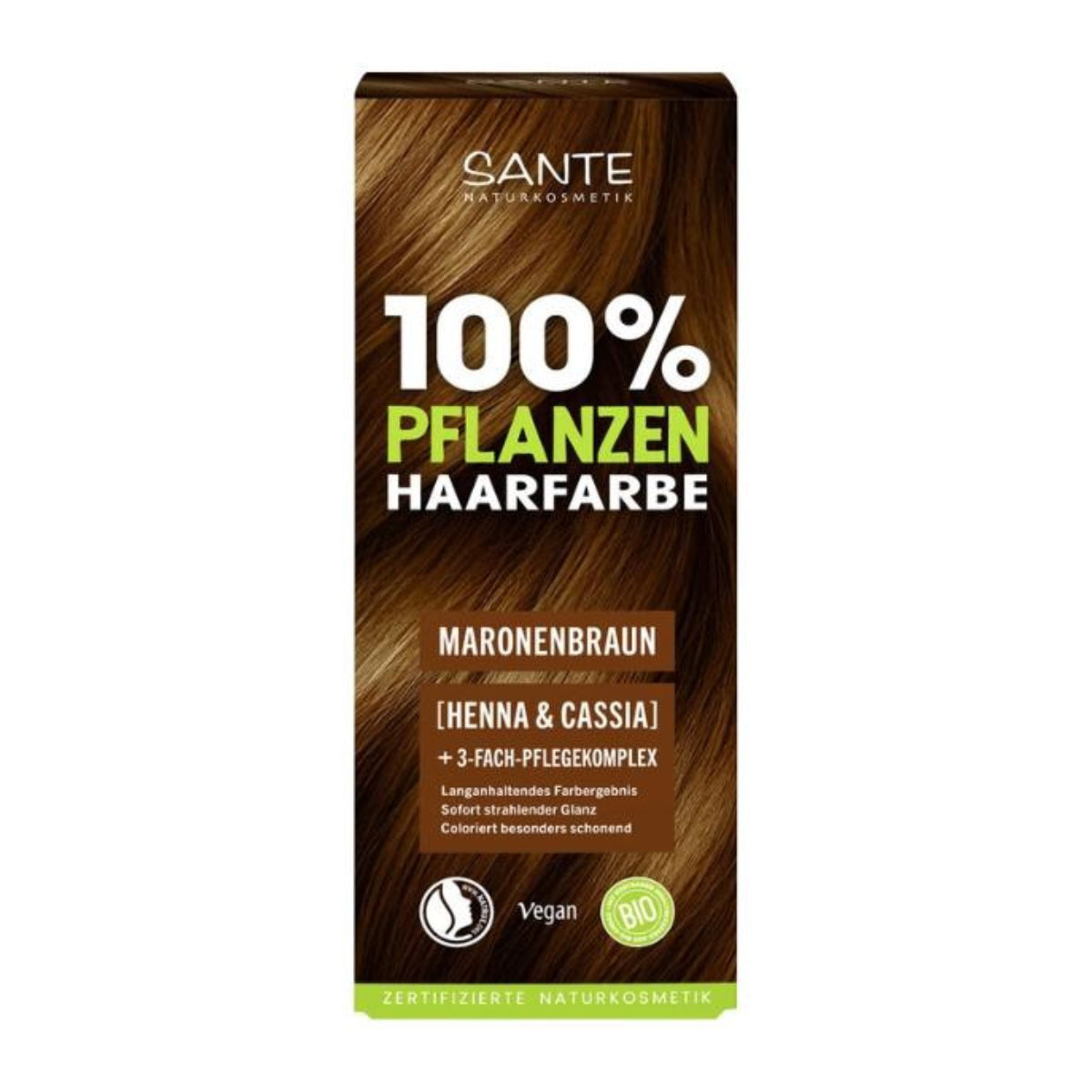 Vegetabiliskt färgämne 08 Chestnut Brown Sante 100 g