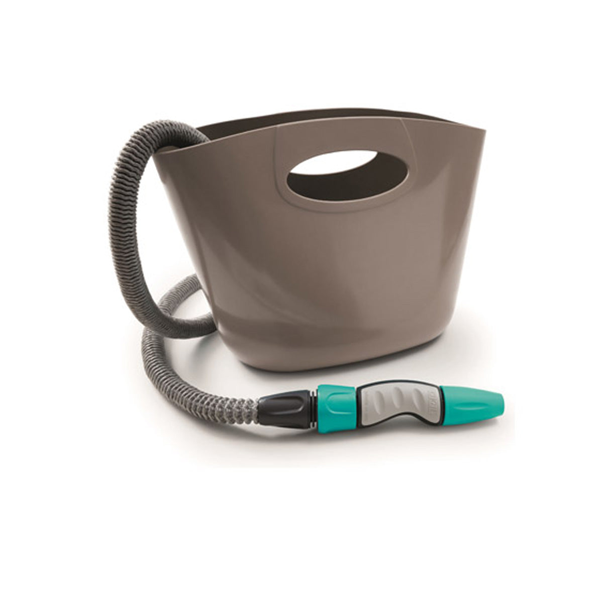 Extendable grey hose kit in plastic bag AQUAPOP 15 m