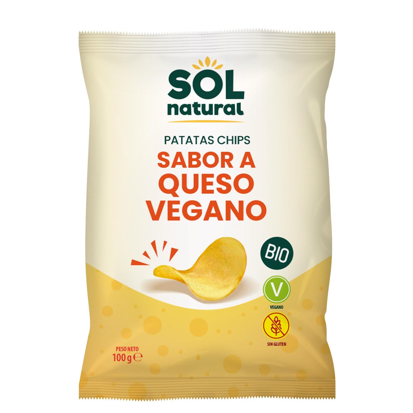 Veganistische chips met kaassmaak BIO Sol Natural 100 g