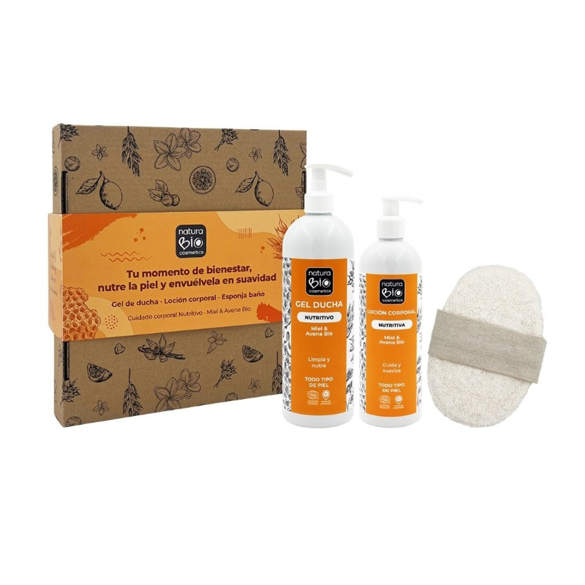 Zestaw do higieny i pielęgnacji ciała Nutritivo + gratisowe pudełko upominkowe NaturaBIO Cosmetics