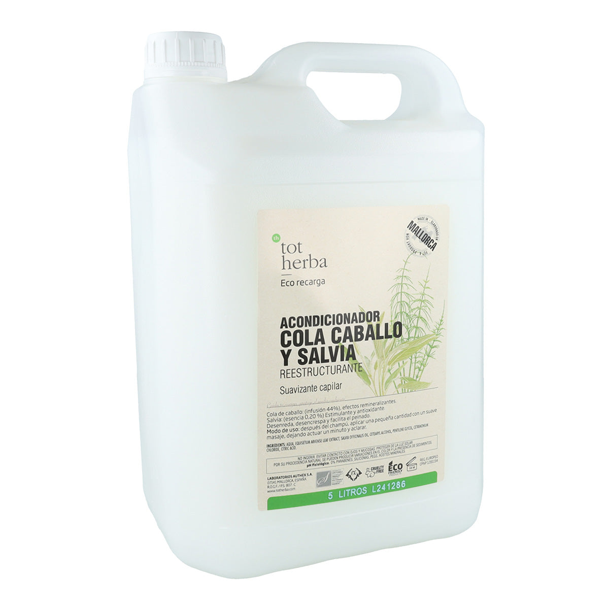 Pferdehaar- und Salbei-Conditioner Tot Herba 5 l