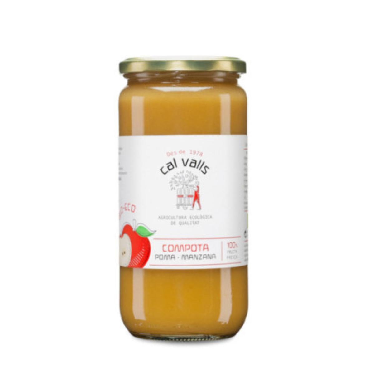 Opakowanie 6x Kompot jabłkowy Eco Cal Valls 700 g