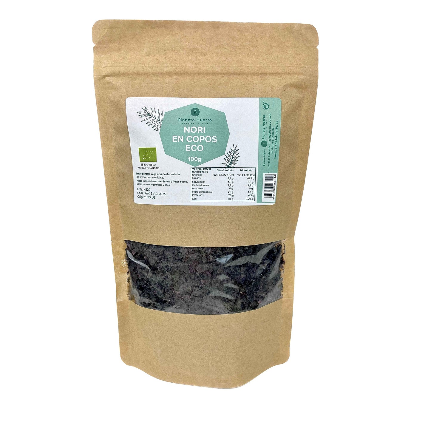 Nori sjögräsflingor ECO Planeta Huerto 100 g