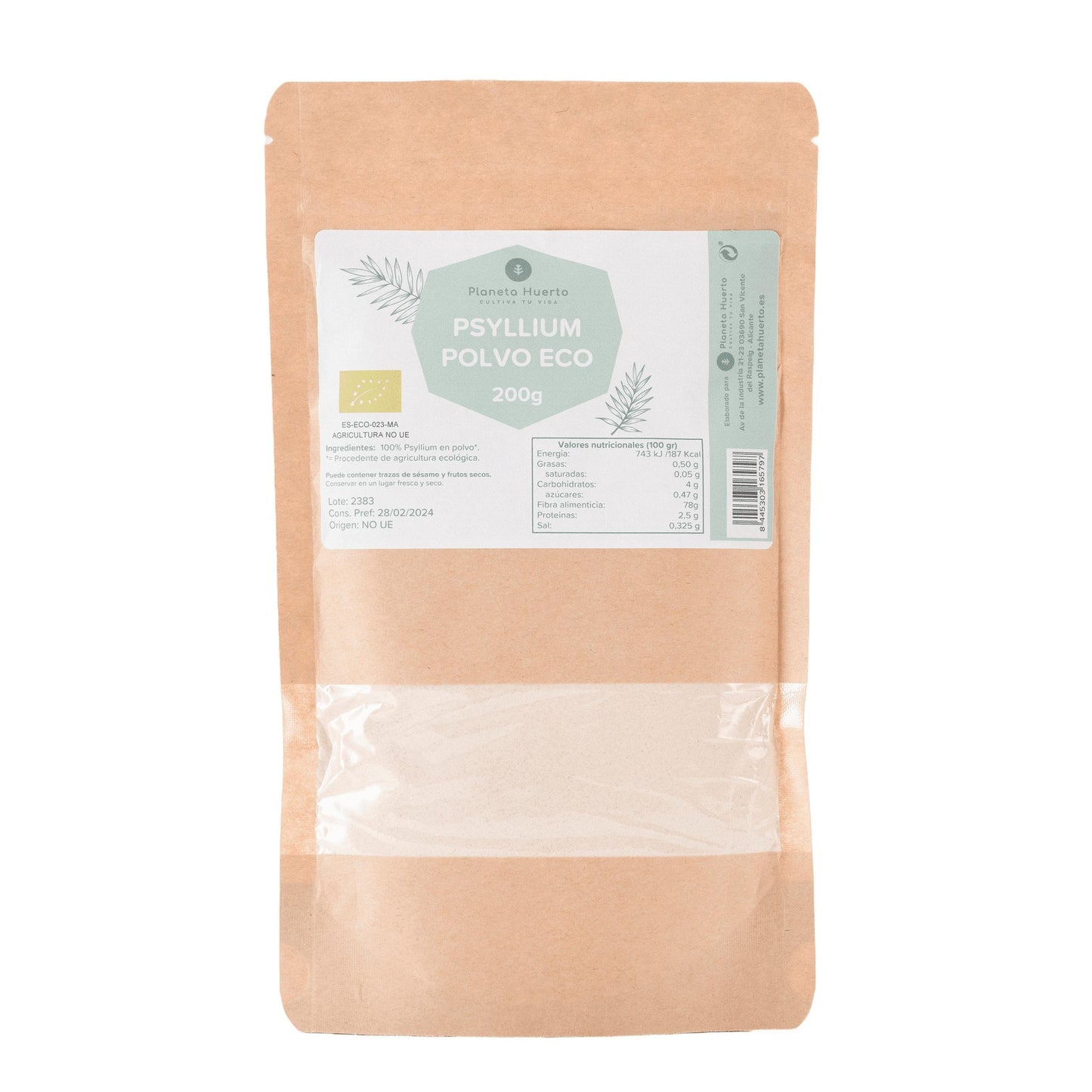 Psylliumpulver Eco Planeta Huerto 200 g