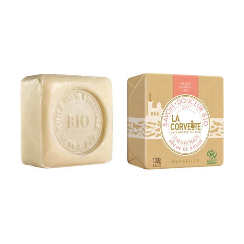 Sapone naturale in panetti Pesca di vigna La Corvette 100 g