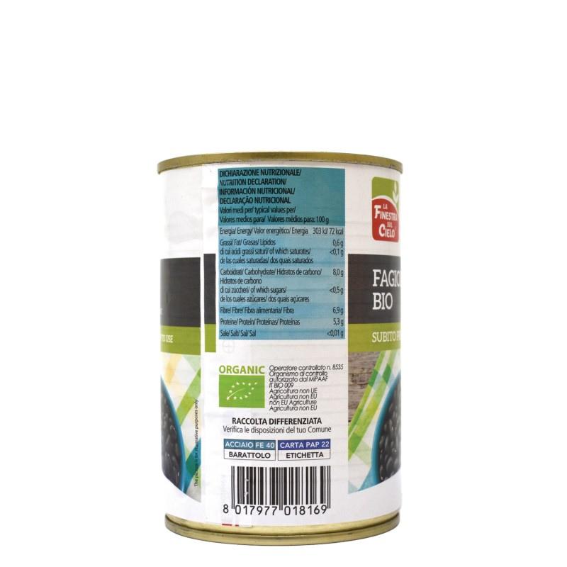 Czarna fasola w puszce La Finestra Sul Cielo 400 g