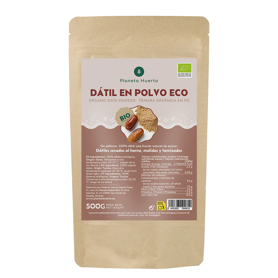 Dattes en poudre Planeta Huerto 500 g