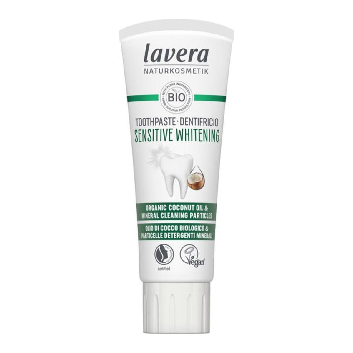 Lavera Sensitive Coconut & Fluoride Whitening Toothpaste 75 ml