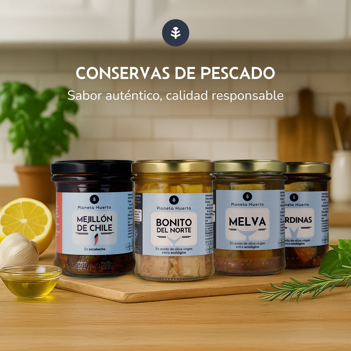Pack 3x Sardines in olive oil ECO Planeta Huerto 190 g
