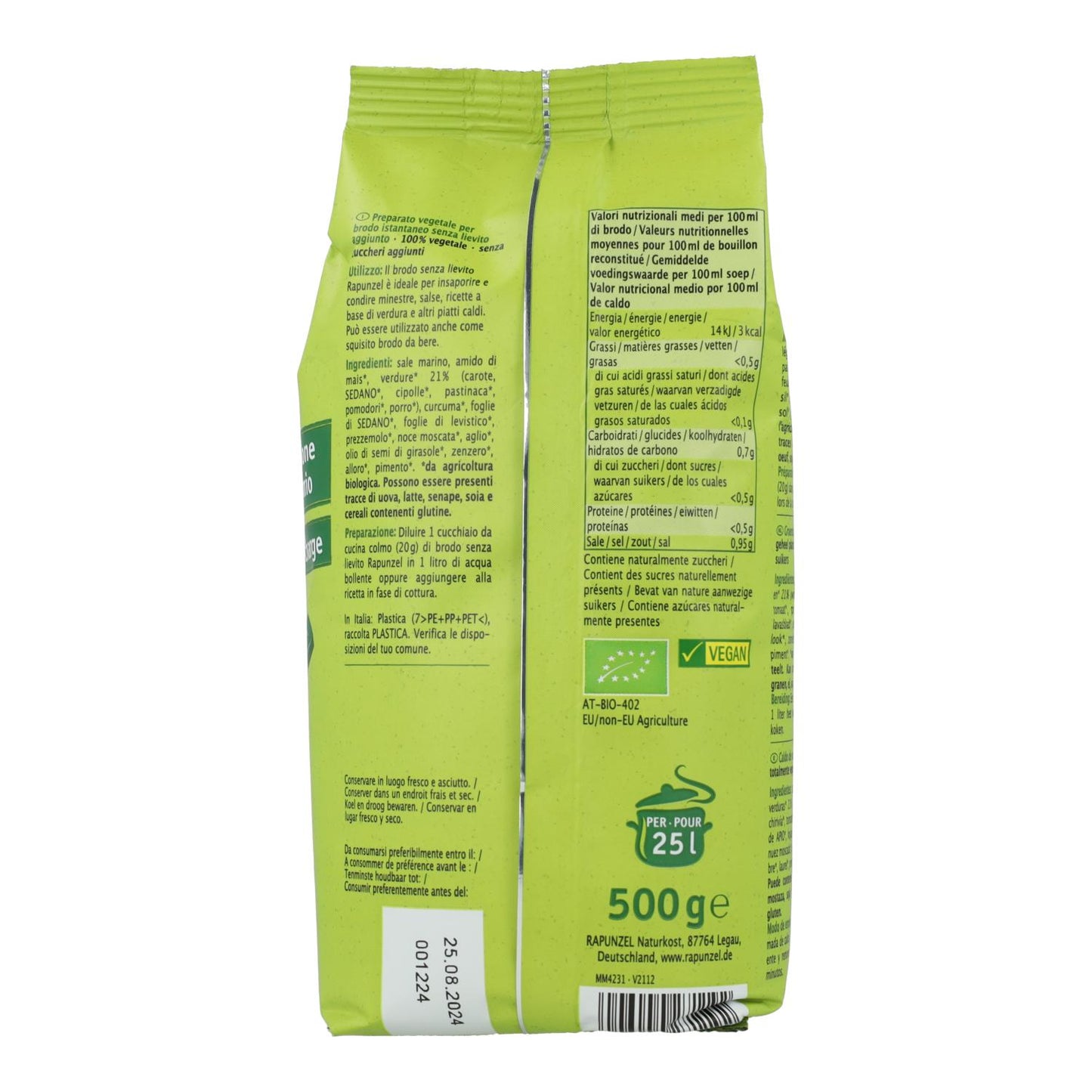 Brodo Rapunzel gistvrije groentebouillon 500 g