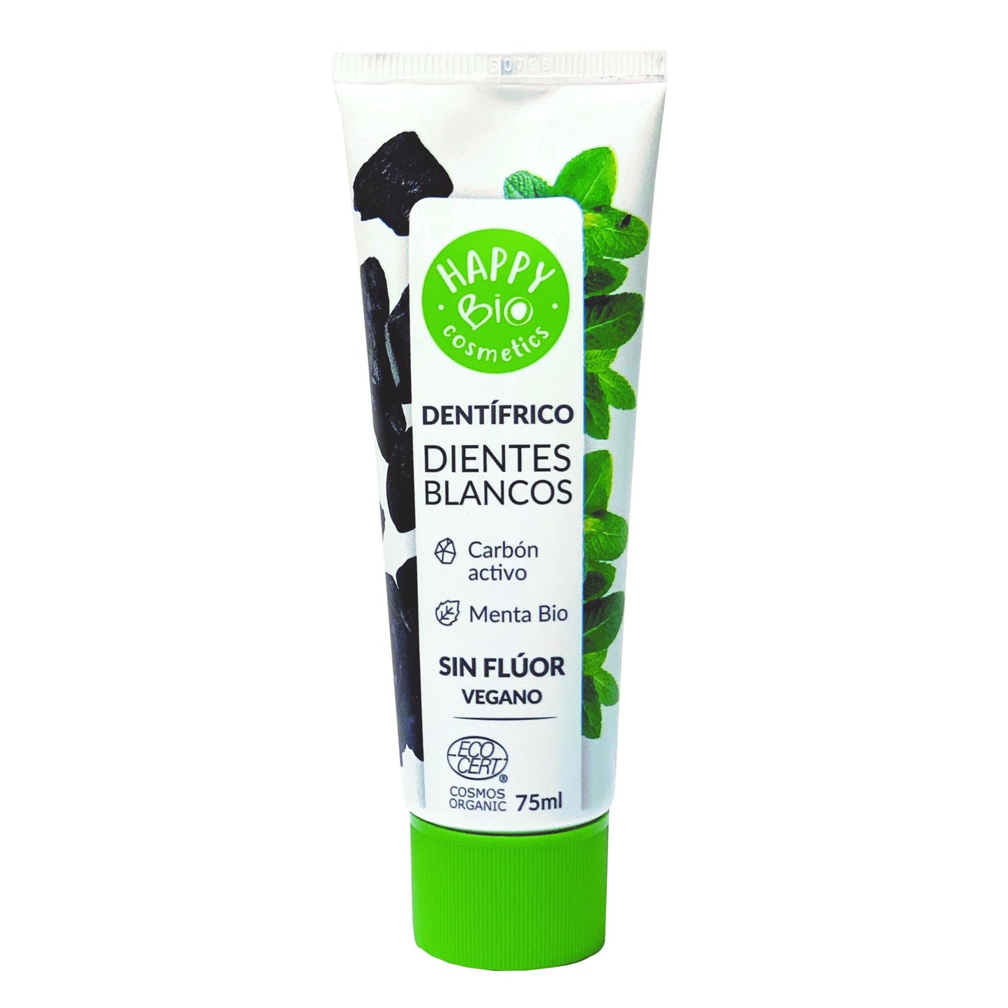 HappyBio Activated Charcoal White Teeth Toothpaste 75ml