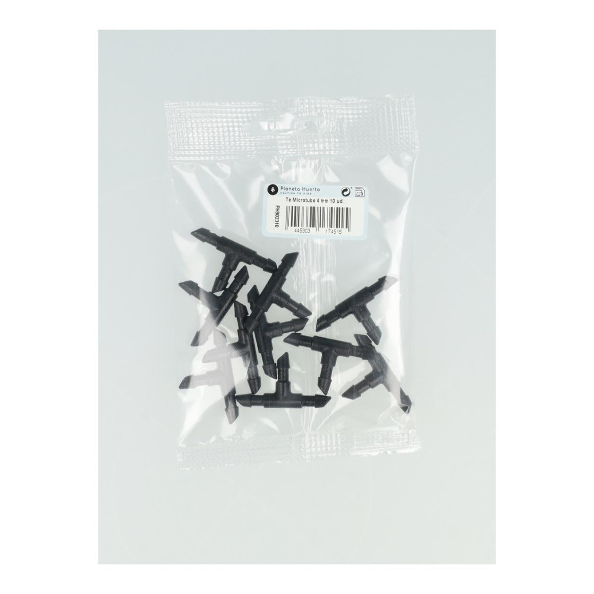 Planeta Huerto 4 mm microtubing tee 10 units