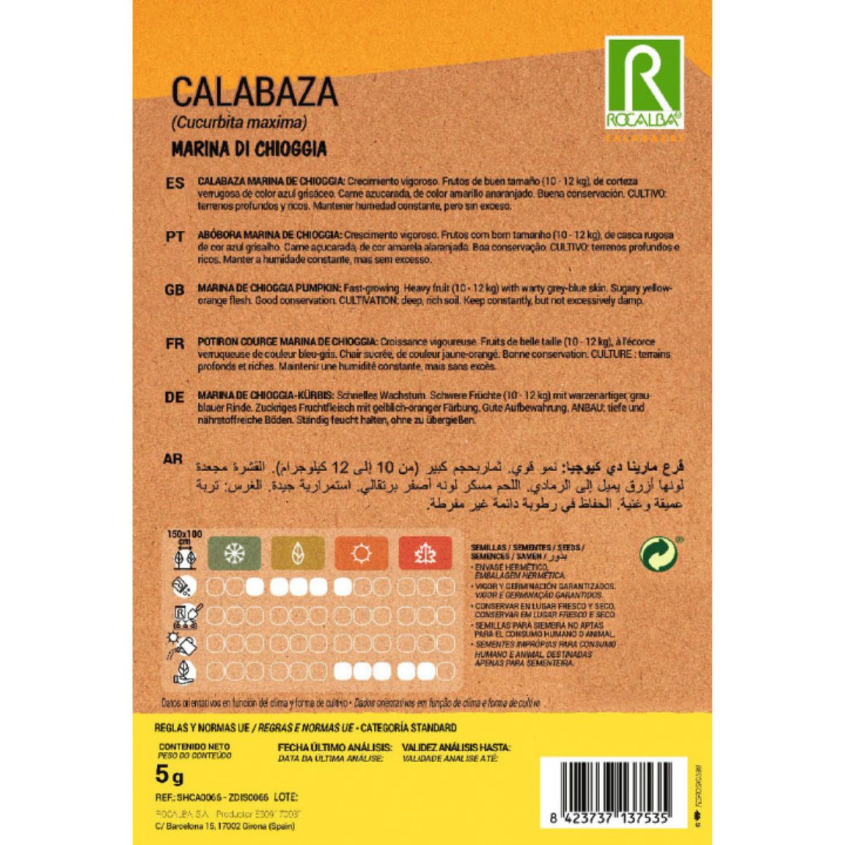 Semi di zucca marina di Chioggia