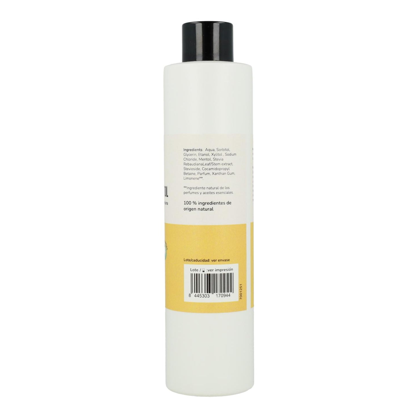 Mondwater Menthol en Xylitol Planeta Huerto 250 ml