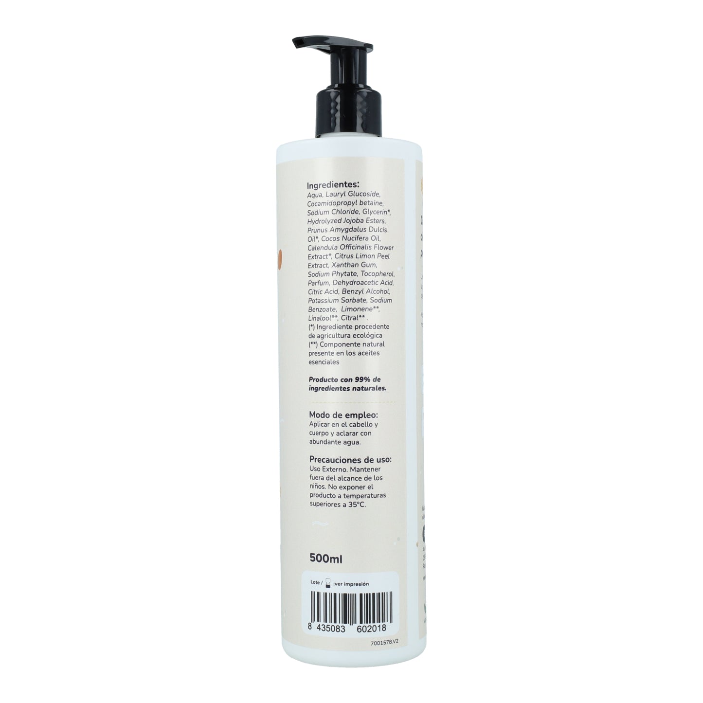 Calendula en Amandel Baby Shampoo en Gel Planeta Huerto 500 ml