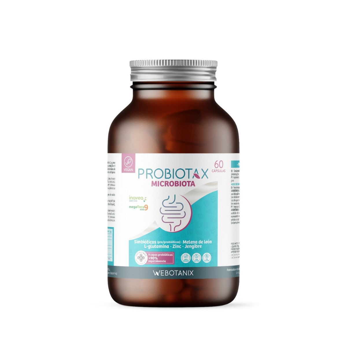 Probiotax Microbiota (Probiotika + Präbiotika) WEBOTANIX 60 Kapseln