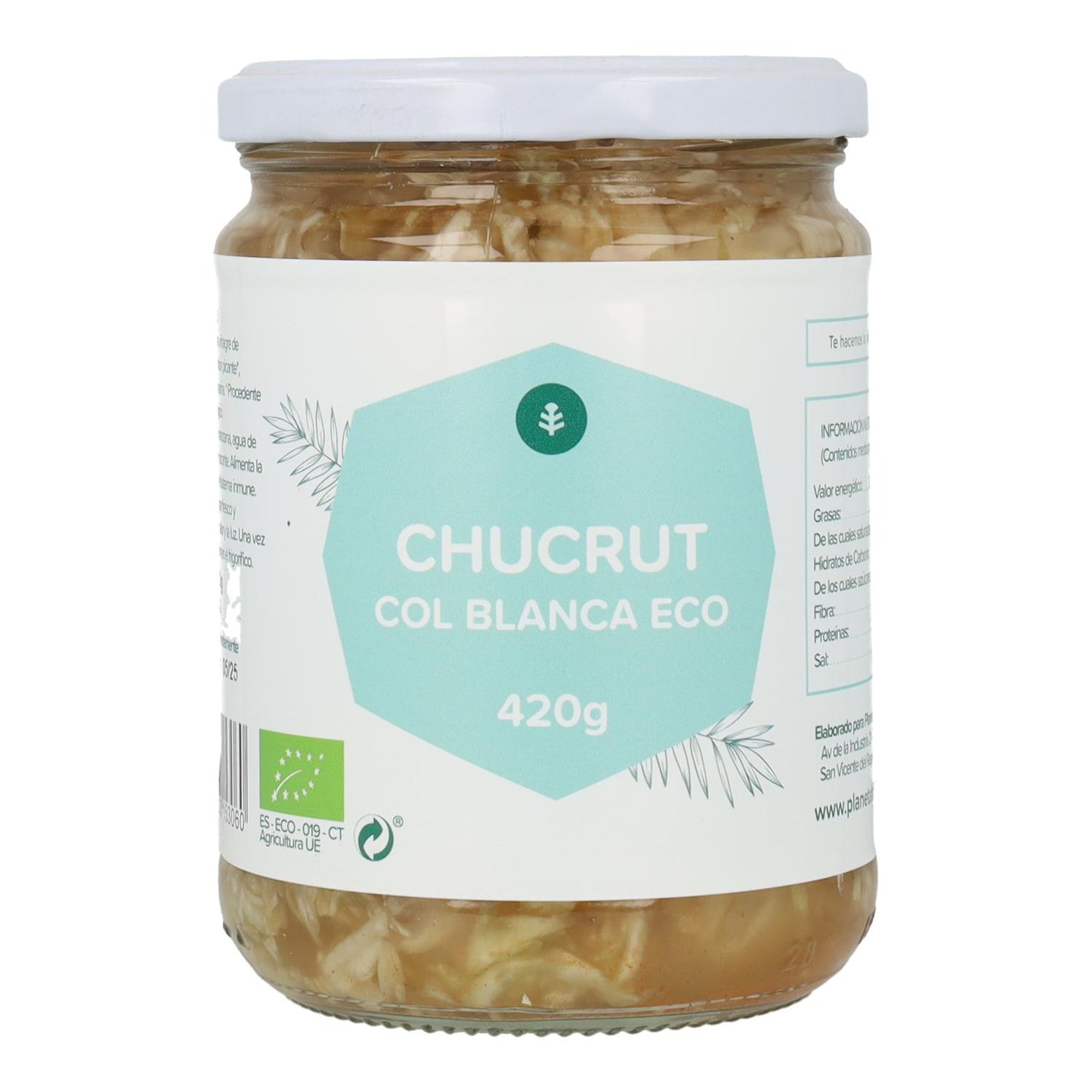 Zuurkool Witte Kool ECO Planeta Huerto 420 g