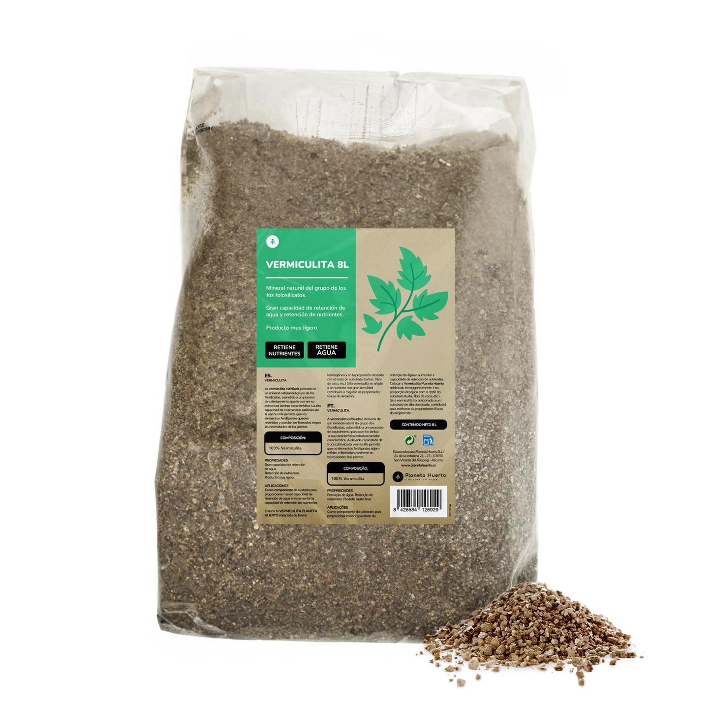 Vermiculiet Planeta Huerto 8 Liter