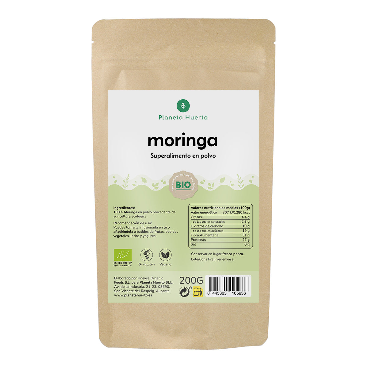 Moringa Powder Eco Planeta Huerto 200 g