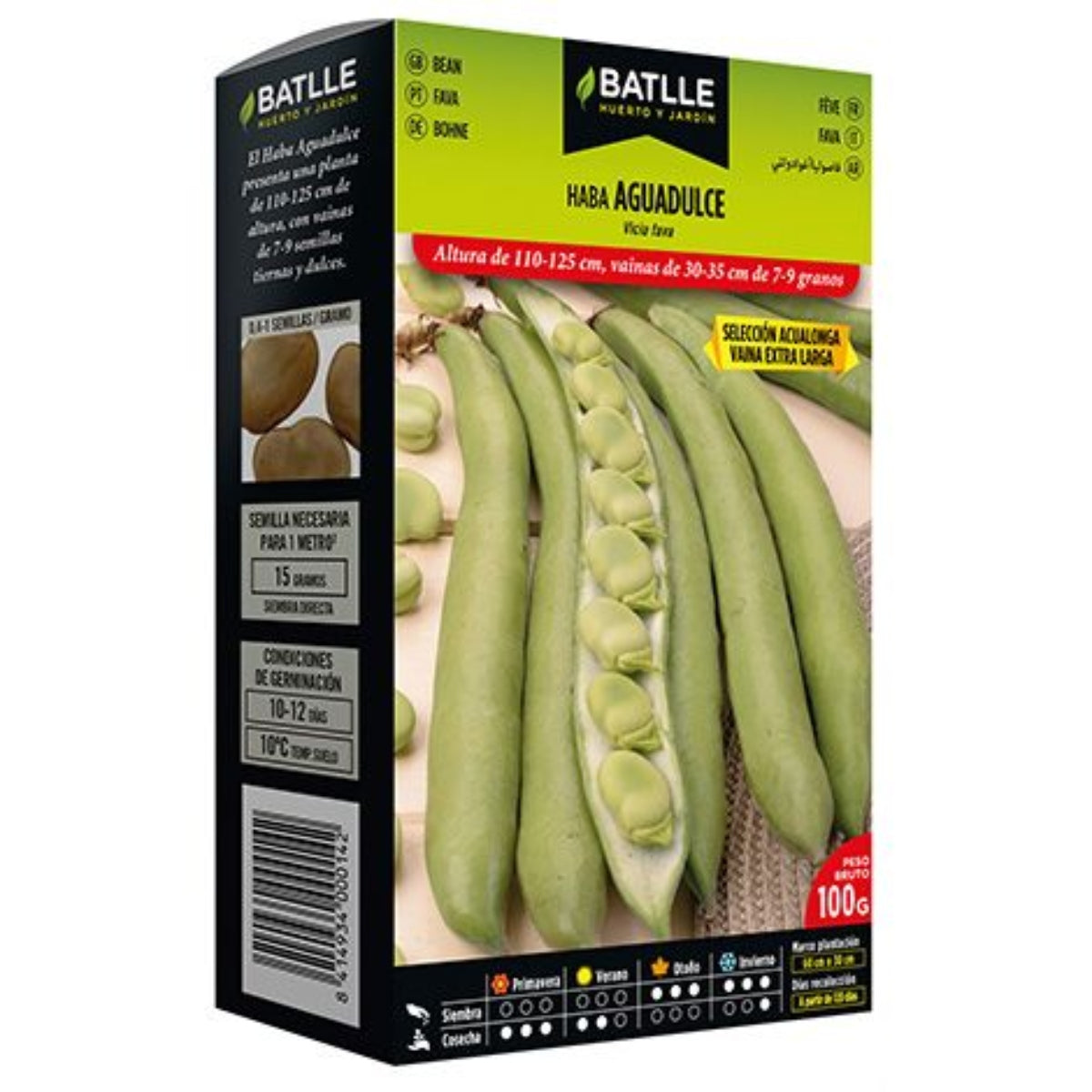 Semi di fava dolce selezionati Acualonga 100 g Batlle