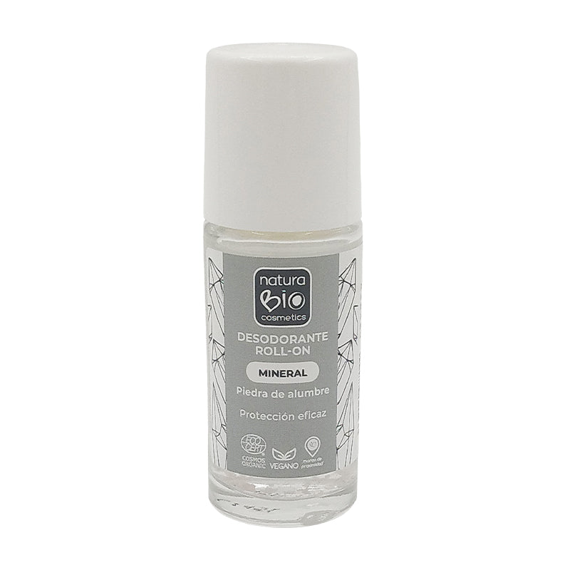 Parfumvrije minerale roll-on deodorant, NATURABIO, 50 ml