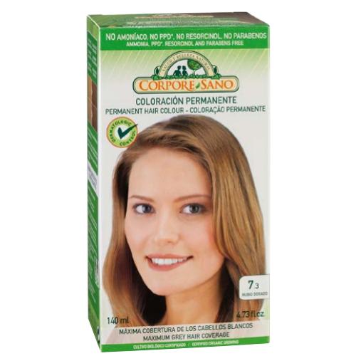 Trwała farba do włosów nr 7.3 złoty blond Corpore Sano 140 ml