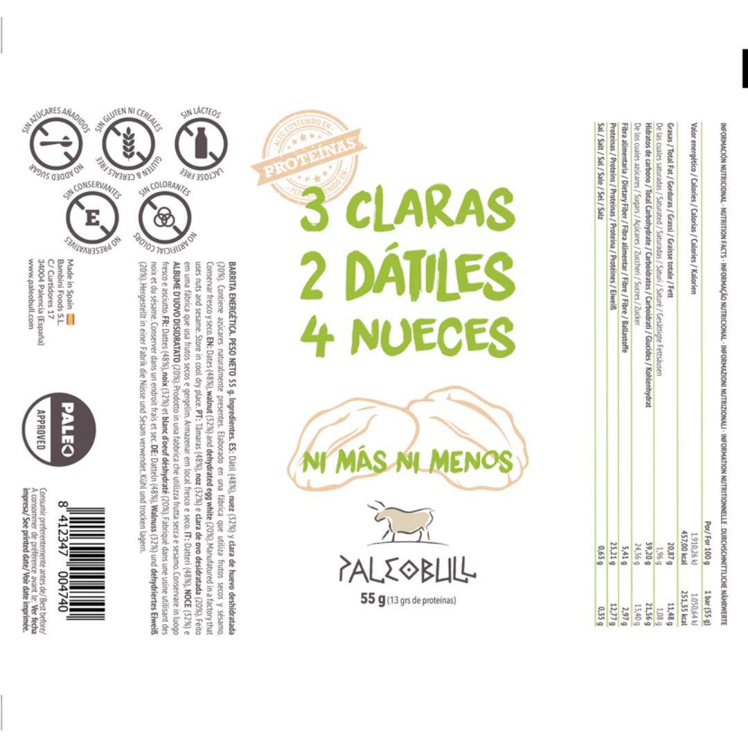 Barretta energetica con noci e datteri Paleobull Barretta singola 55 g