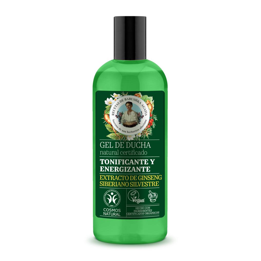 Certifierad naturlig duschgel, uppfriskande och energigivande, Agafia Natura Siberica, 260 ml