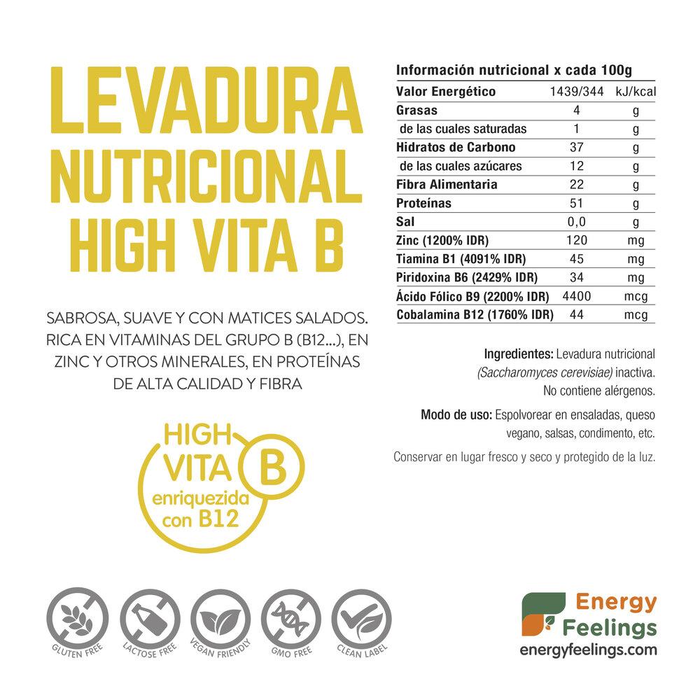 Näringsjäst vitamin B12 i flingor Energy Feelings 1 kg