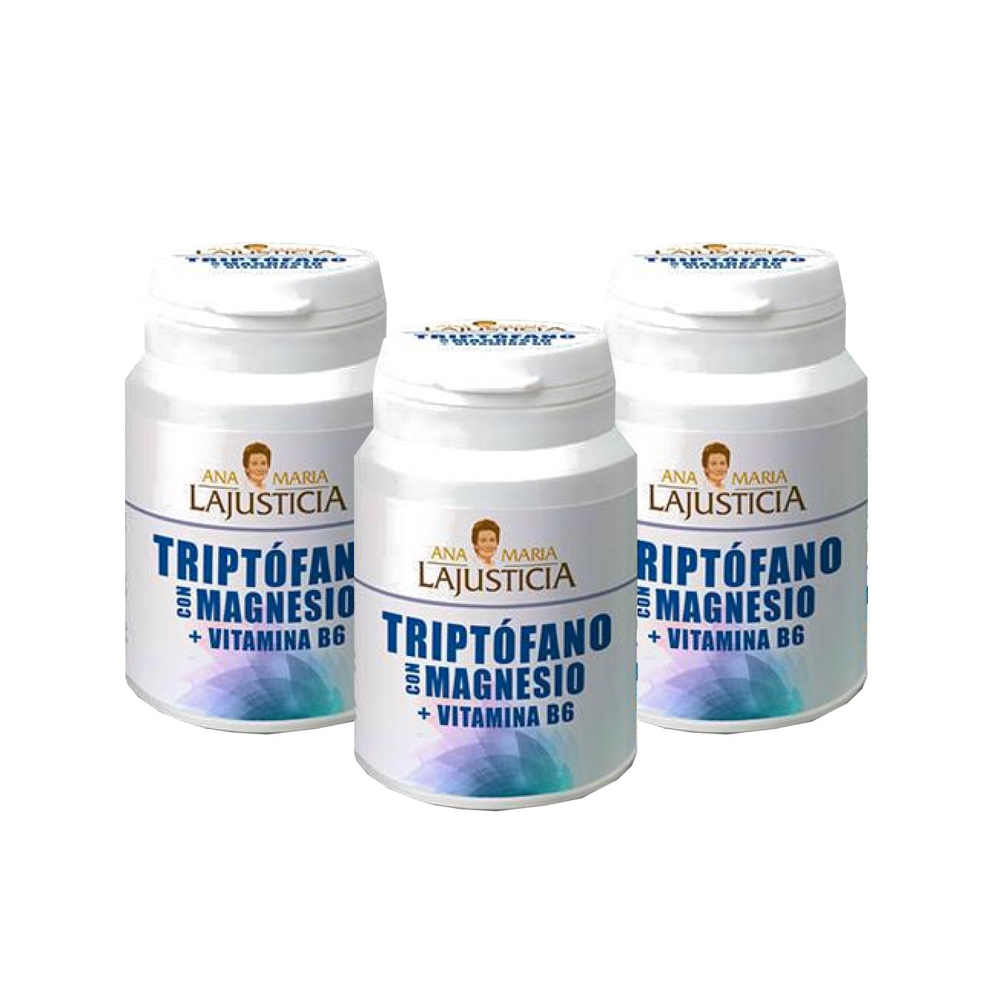 Pakket 3 x Tryptofaan met magnesium en vitamine B6 Ana María LaJusticia, 60 tabletten
