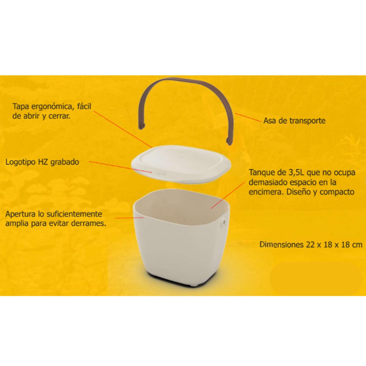 Seau à déchets organiques Kitchen Caddy Hozelock 3,5 L