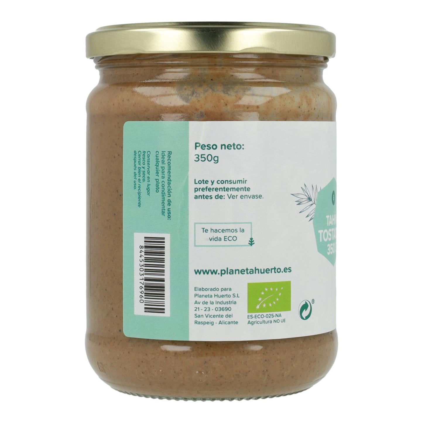 Geroosterde sesam tahini ECO Planeta Huerto 350 g