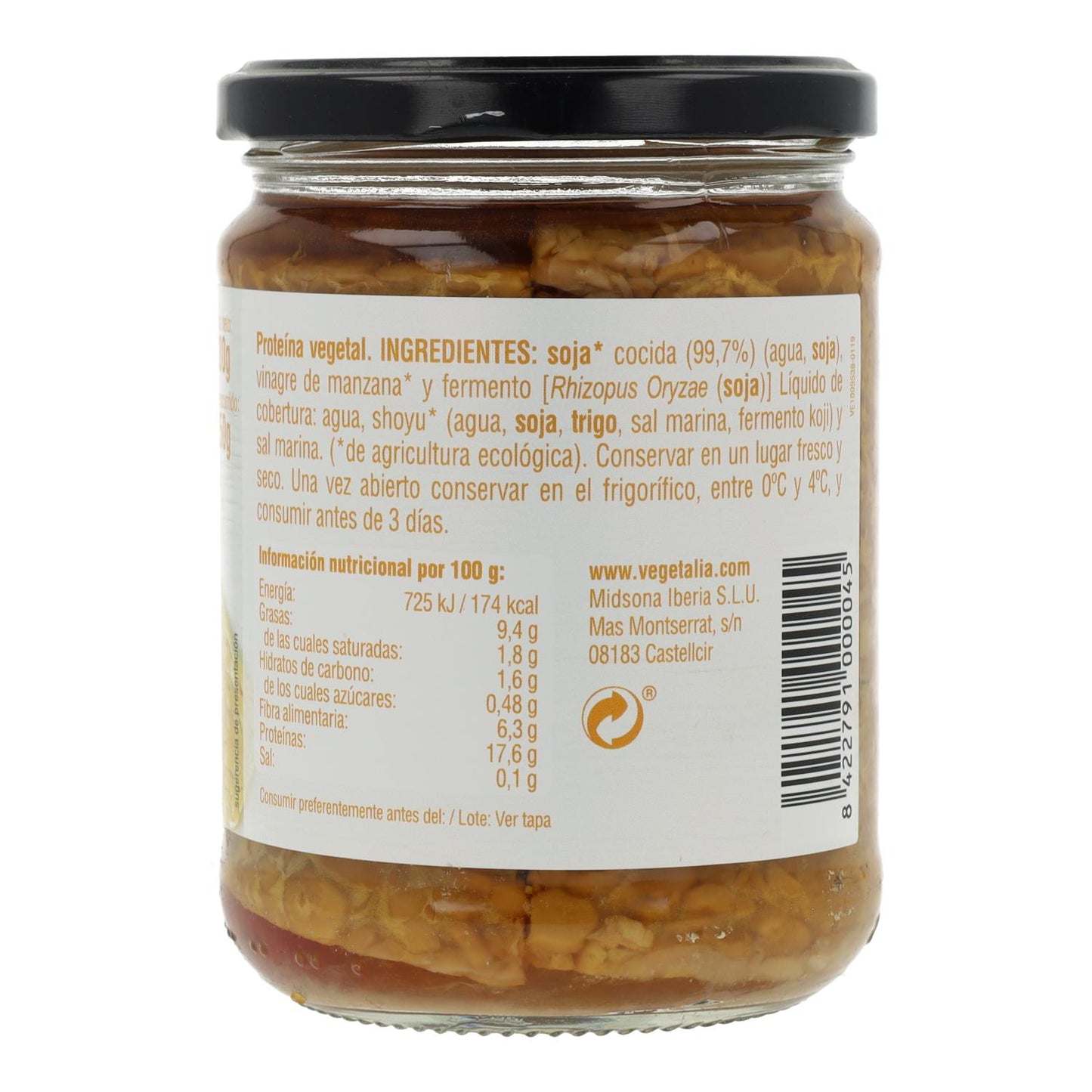 Tempe van soja Vegetalia 250 g