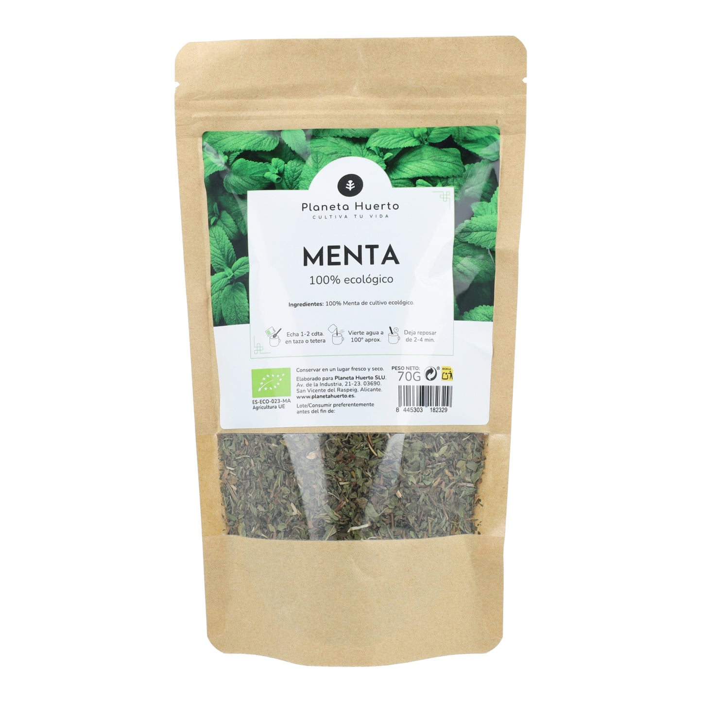 Pepermuntinfusie ECO Planeta Huerto 70g