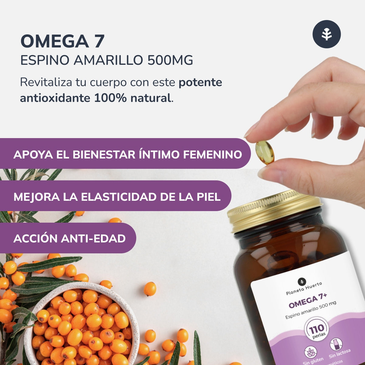 Omega 7 Sea Buckthorn Planet Orchard 180 perełek