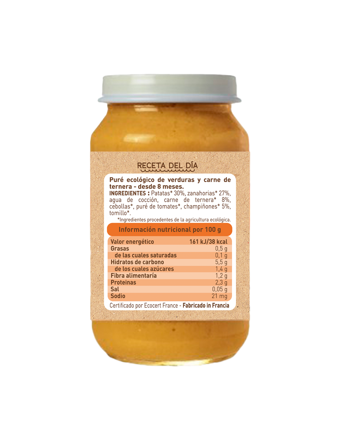 Zestaw słoiczków z mięsem Bio (od 8 miesięcy) babybio 2 szt. po 200 g